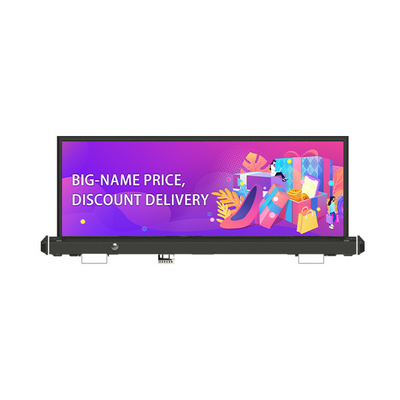 Dust Against P3.3 Double-Sided Taxi Roof LED Display Android 4G Car LED Display